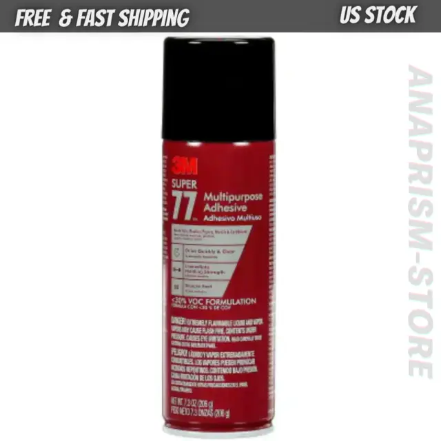7.3 Oz. Super 77 Multi-Purpose Spray Adhesive | Free & Fast Shipping | USA Stock