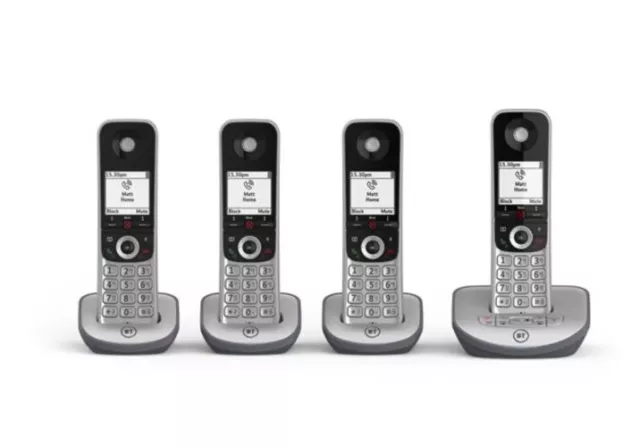 Bt Advanced Z Quad Digital Cordless Phone Set With Answer Machine Loud Speaker