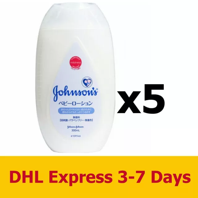 5x300ml Johnsons Baby Duftfreie Lotion Hautpflege Feuchtigkeitscremes Mindness