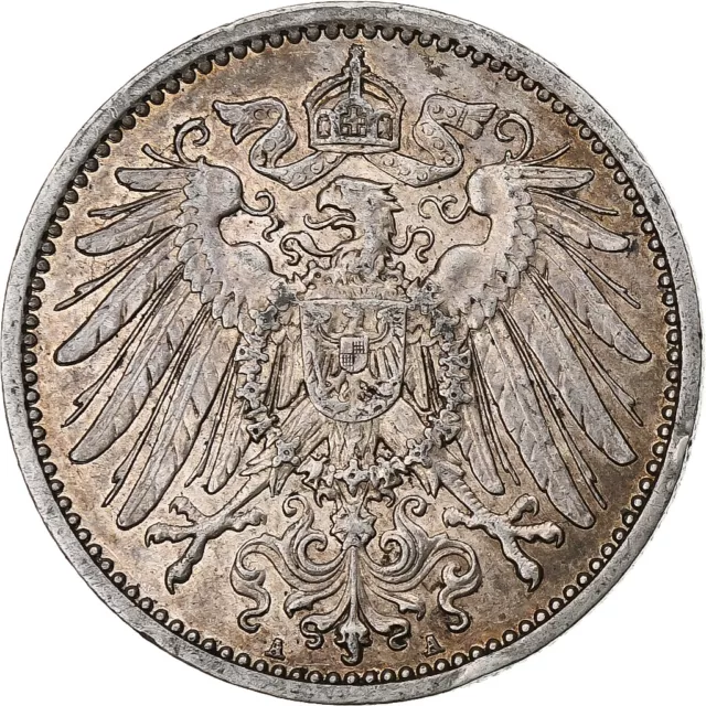 [#1184050] Münze, GERMANY - EMPIRE, Wilhelm II, Mark, 1914, Berlin, VZ, Silber,