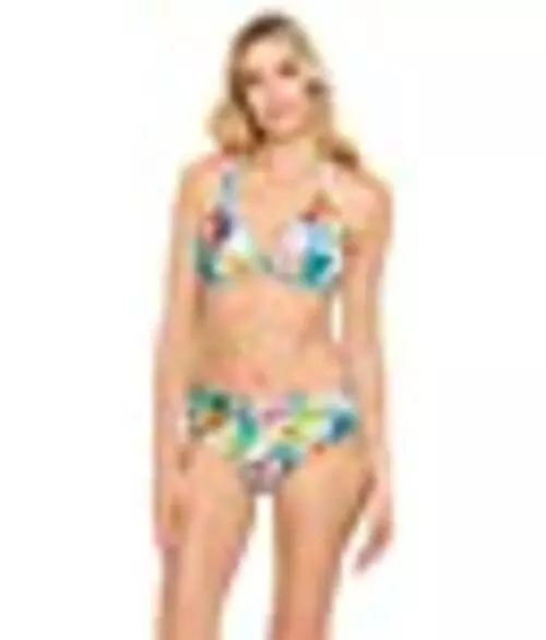 MSRP $84 Ralph Lauren Twist-Front Halter Bikini Top Tropical Caribbean Size 8