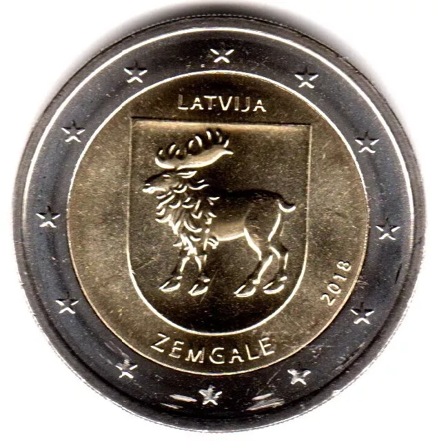 2 Euro-Sondermünze LETTLAND 2018 ZEMGALE