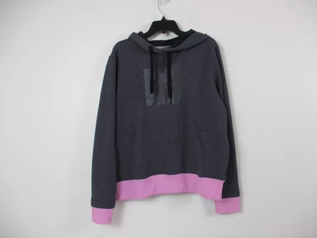 Under Armour Sweater Womens Large Purple Gray Pullover Hoodie Sweatshirt Ladies