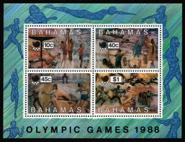 Bahamas 1988 - Mi-Nr. Block 54 ** - MNH - Olympia Seoul