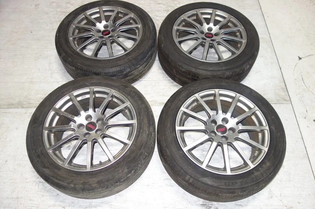 JDM SUBARU IMPREZA WRX STi Enkei Wheels Rims Tires 5x100 17x7.5+48 ...