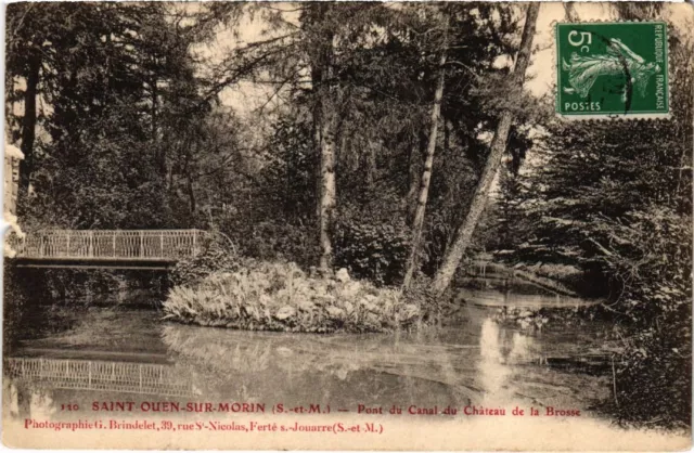 CPA SAINT-OUEN-sur-MORIN Pont du Canal du Chateau de la Brosse (1298848)