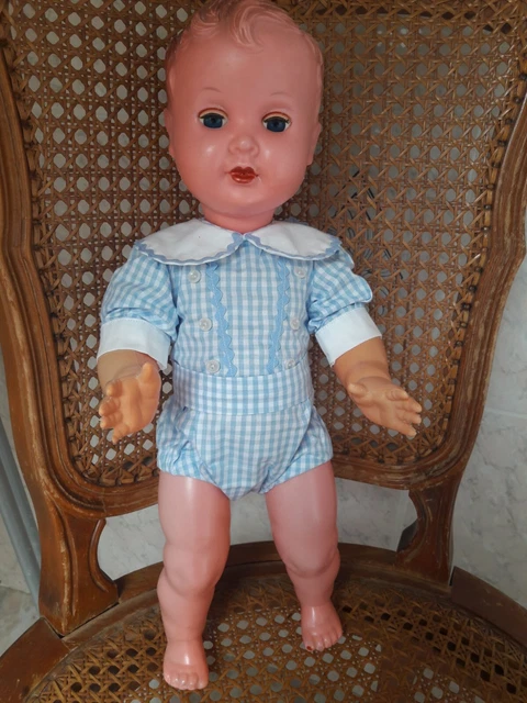 Ancien Baigneur SNF 40 Cm En Celluloïd – Poupée Française Années 60, Fille