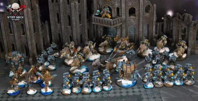 Stunning Space Wolves Army - Warhammer 40k - Pro-Painted by Stiff Neck Studios