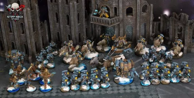 Stunning Space Wolves Army - Warhammer 40k - Pro-Painted by Stiff Neck Studios Stunning Space Wolves Army - Warhammer 40k - Pro-Painted by Stiff Neck Studios