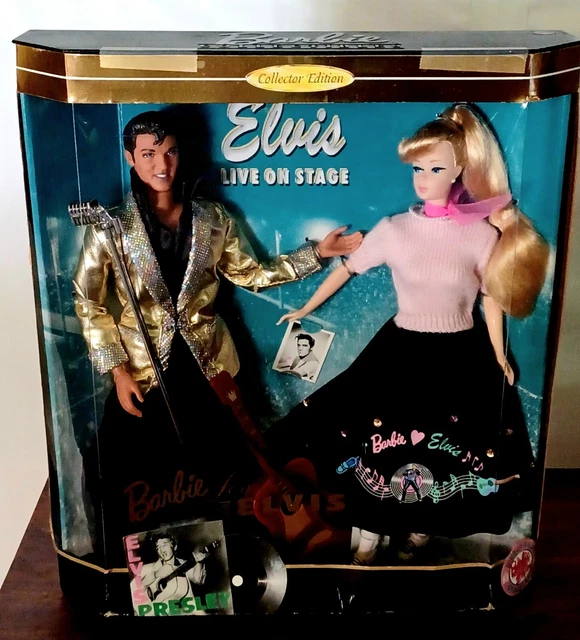 Elvis Live on Stage Collector Set Barbie Loves Elvis Gift Pack Vintage 1996