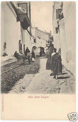 Cpa Maroc - Tanger - Rue Principale - Anes