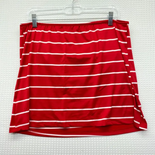 Shein Woman Mini Red Skirt Stripped SZ L
