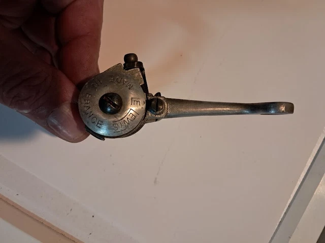 Manette De Dérailleur Vélo Vintage Simplex N°2 – Fabriquée En France, Aluminium Gris