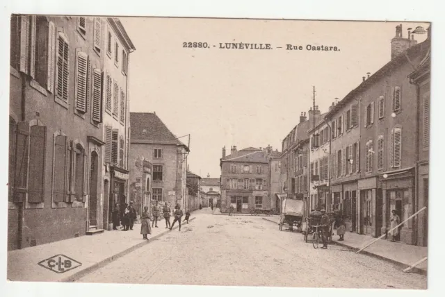 LUNEVILLE - Meurthe et Moselle - CPA 54 - shops rue Castara