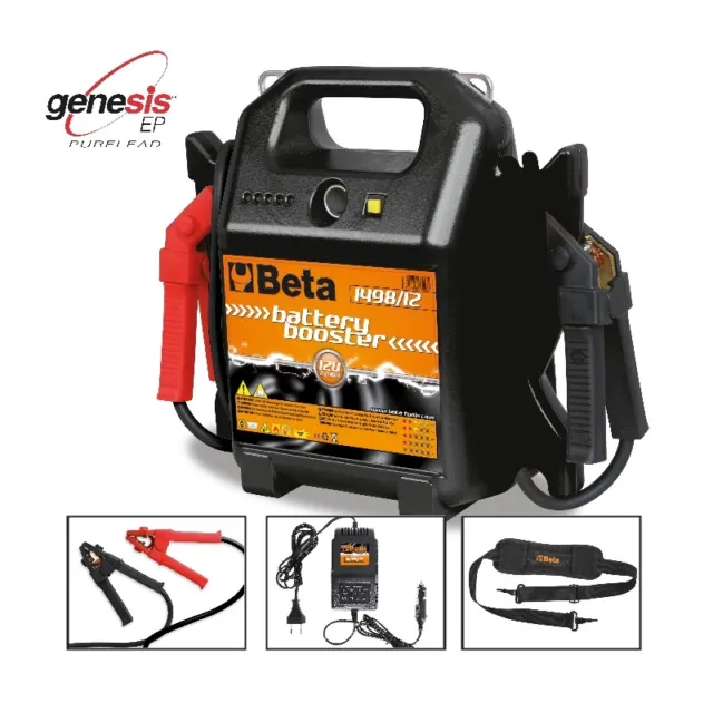 Beta Tools 1498/12 Neu Gen Tragbares Auto Starter Booster Batterie 12V