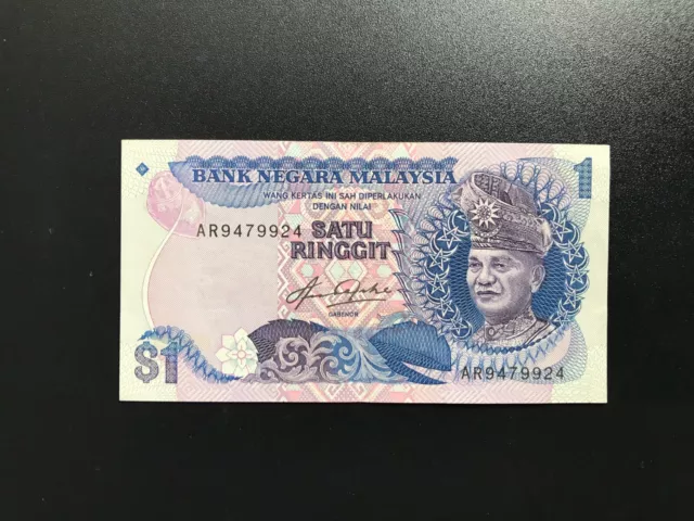 Malaysia 1 Ringgit Banknote 1982-84 Old UNC King Tuanku Abdul Rahman Bill P-19