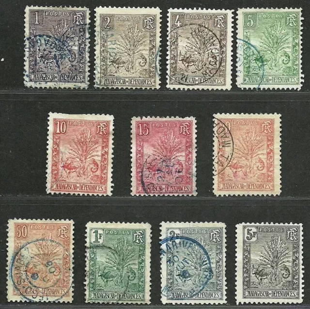 MADAGASCAR MALAGASY REPUBLIC 1903 Fine Mint & Used Hinged Stamps Sc#63/77 CV204$