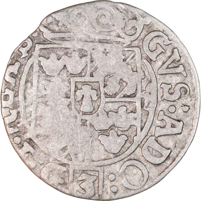 [#876644] Coin, Poland, ELBING, Gustav II Adolph, 1/24 Thaler, 1630, VF(30-35),