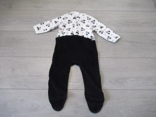 pyjama en velours Mickey  noël taille 12 mois Disney Gémo 2