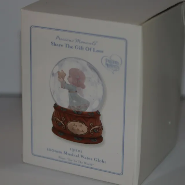 Precious Moments 100mm Snow Globe Musical Plays “Joy to the World"