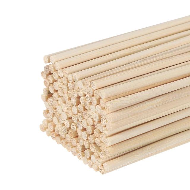 Hölzerne Dorn Stäbe 30cm/12" Rund Dorn Stab Holzstäbe 3mm/0.12" 50 Pack