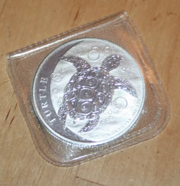 1 Oz Silber Münze NIUE Turtle  Schildkröte 2020 Bullion Anlage Silver Coin 2$