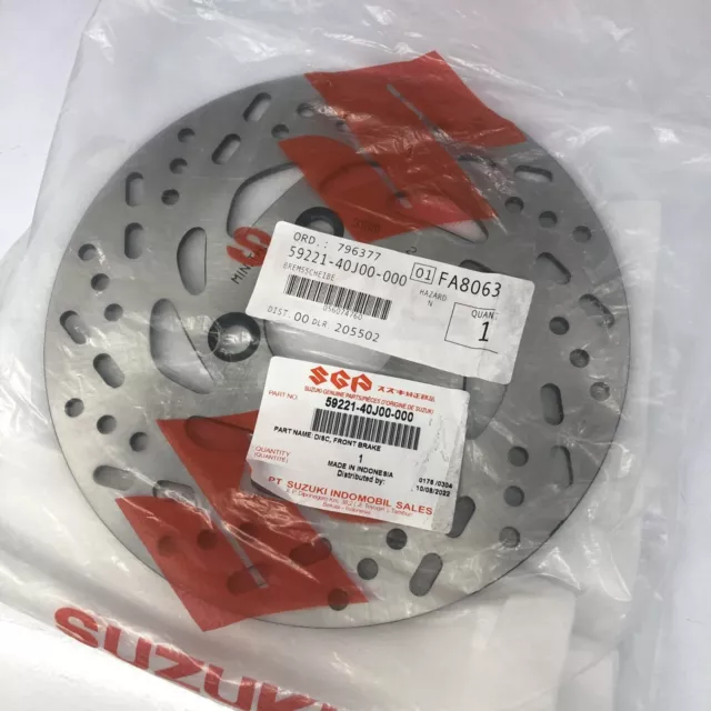 Genuine Suzuki Front Brake Disc UK110 Address 59221-40J00