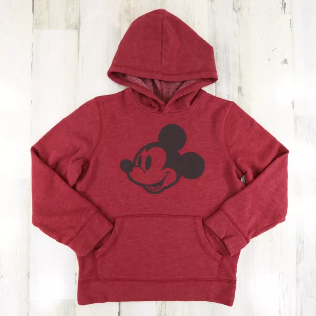Disney Mickey Mouse Red Soft Fleece Pocket Hoodie by Jumping Beans Youth Size 8