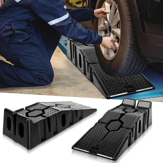 2 pezzi rampa di accesso piattaforma di sollevamento extra piatta 1 paio rampa rampa di carico auto