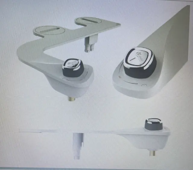 Bio Bidet by Bemis SlimEdge Freshwater Bidet Attachment for Toilet-White