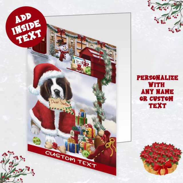 Saint Bernard Dog Greeting Cards and Note Cards with Envelopes Christmas NWT