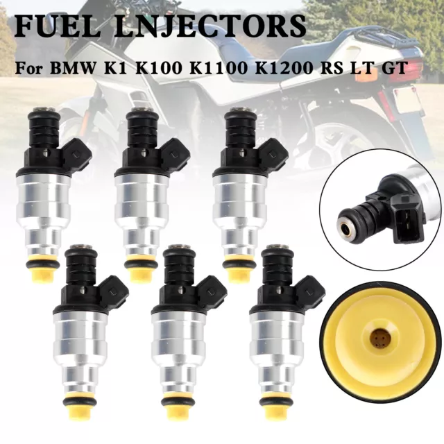 6PCS Motorcycle Fuel Injector 0280150705 Pour BMW K1 K100 K1100 K1200 RS LT GT