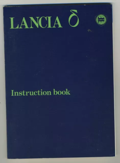 (39B) LANCIA DELTA  Instruction book 1980 + 2 supplements