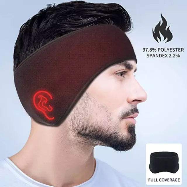Fleece Winter Headband Ear Warmers Muffs For Men Women Running Ski *1 Yoga 9CL5