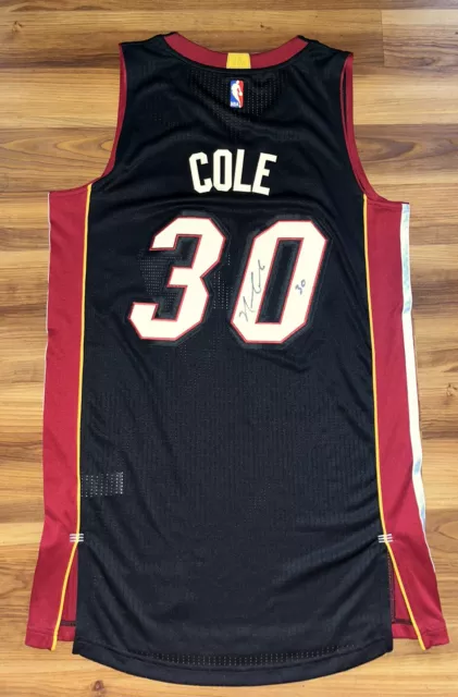 Rare Adidas NBA Miami Heat Norris Cole Cole Train Nickname Basketball Jersey