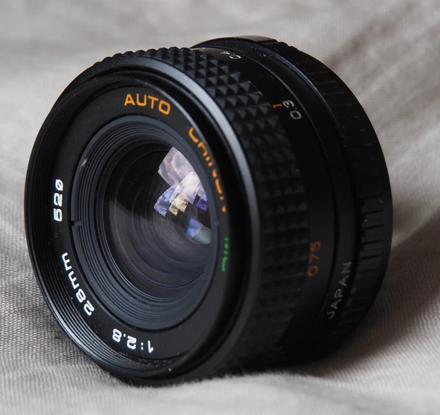 Auto Chinon 28mm f/2.8 vintage SLR camera lens (Pentax K Mount)