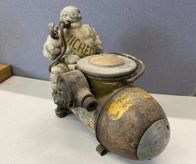 VINTAGE RARE 1930’S French Cast Iron Michelin Man (Bibendum) Air ...