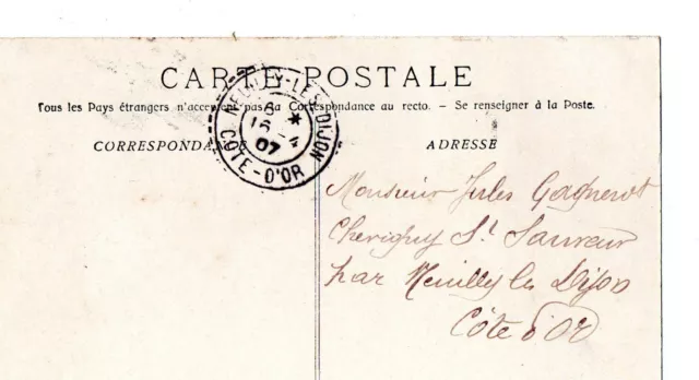 Cpa Aix En Provence - Entree Du Cours Mirabeau 1907 2
