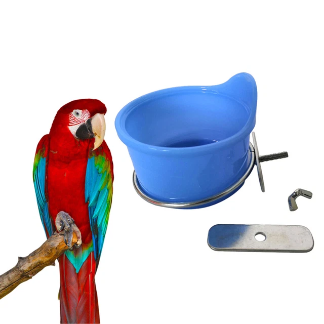 Parrot Drinking Bowl Parrot Feeder Accessories Cages Food Bowl 11