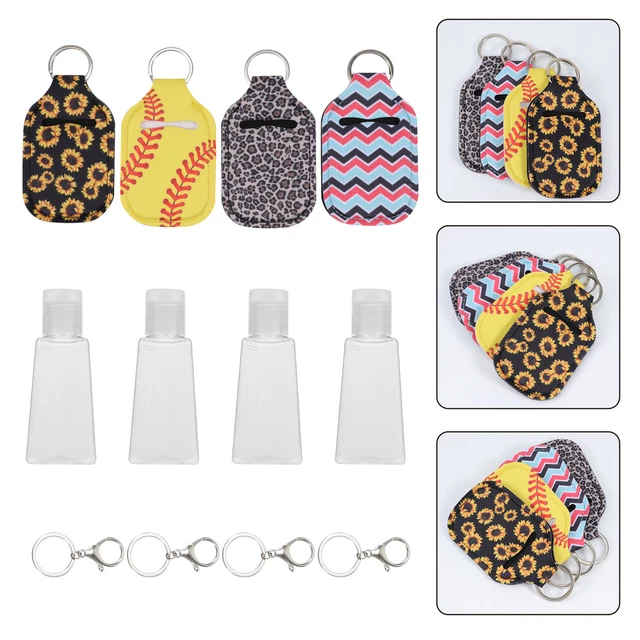 1 juego de mini botellas vacías portabotellas de viaje