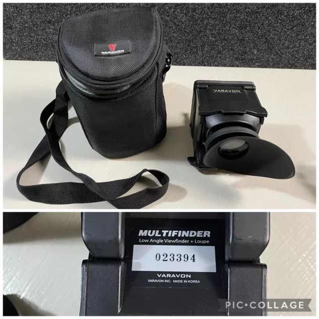 Lupa con capucha ampliada Varavon para visor de ángulo bajo Canon 5DMKIII y lupa tal como está