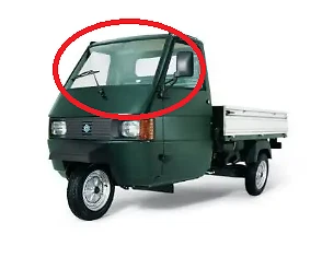 154712 KIT LISTELLI GUARNIZIONI VETRO PARABREZZA PIAGGIO APE 50 Tm P - Foto 4
