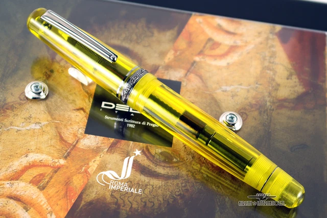 DELTA ROMA IMPERIALE LE Yellow Demonstrator Fountain Pen - Super ...