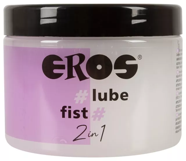 Eros 2 in1 lube & fist Gleitmittel Gleitgel Fist Gel Sexgel 500 ml Latexsicher