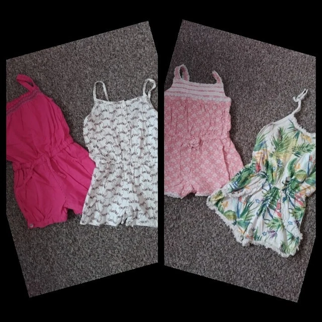 Girls Girl Playsuits Bundle Next, George,TU,Hyper 4-5 Years