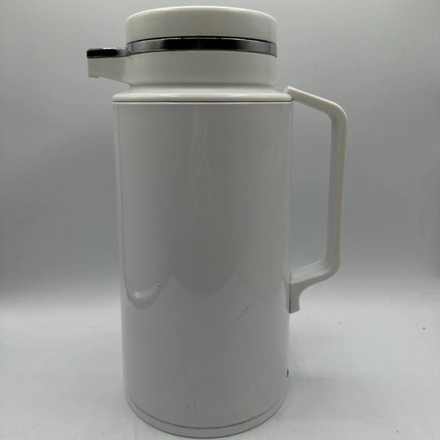 CORNING THERMIQUE GLASS Lined Carafe Thermos Coffee Tea Pitcher Hot