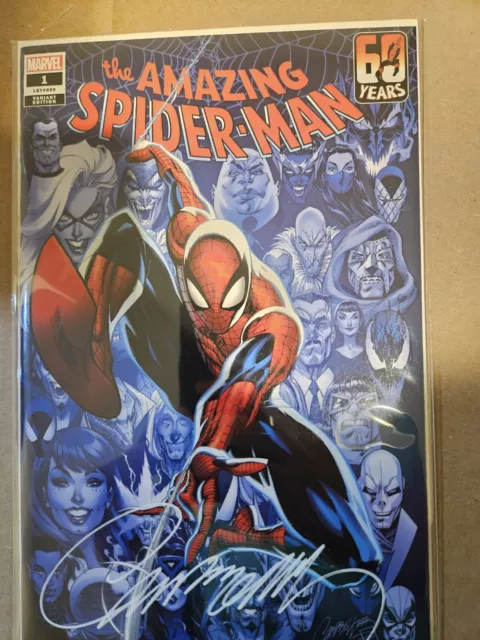 Amazing Spiderman 1 J Scott Campbell Spider-Man Cover #1A Variant Signed Coa Nm