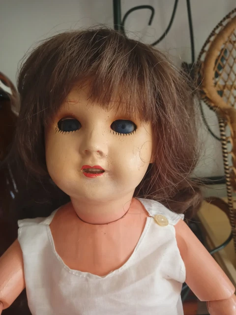 poupée ancienne 28 cm cheveux blond  Bella BtesGDC  - Label Emmaüs