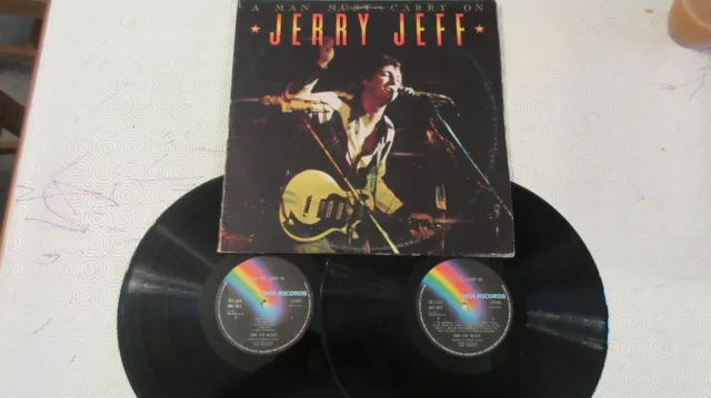 Jerry Jeff A Man Must Carry On 2xLP 1977 **SEHR GUTER +/NEUWERTIG x2**GF * TEXTEINSATZ * KOSTENLOSER POS