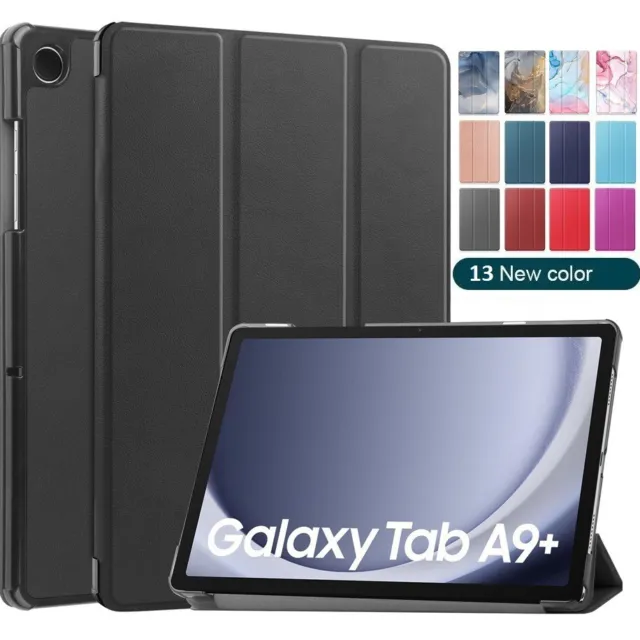 Schutzhülle 9H Hartglas für Samsung Galaxy Tab A9+ Plus 11 2023 Smart Cover Neu